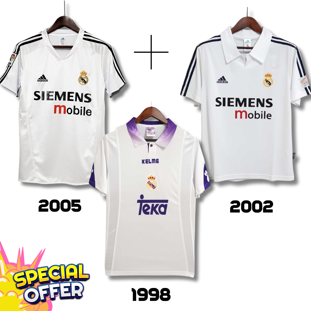 Real Madrid 2005 + Real Madrid 2002 + Real Madrid 1998 - Offerta Speciale